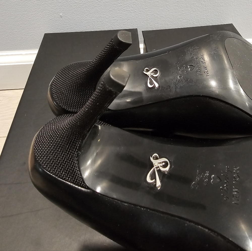 *BRAND NEW* Antonia Saint NY Victoria 2.0 Custom Fit High Heel Black Pointed Toe - Picture 6 of 10